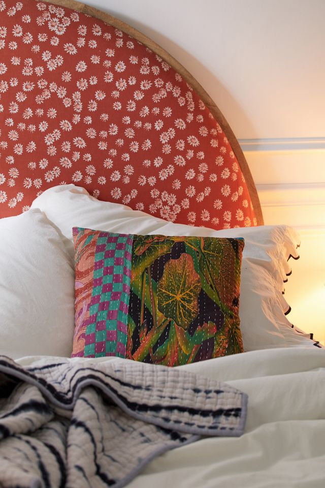 Urban Renewal One-Of-A-Kind Kantha Throw Pillow #1