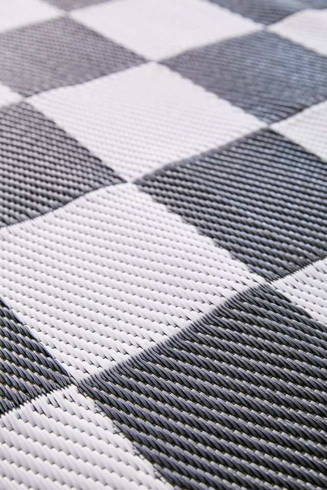 Checkerboard Indoor/Outdoor Woven Rug #2