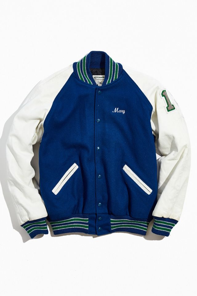 2nd Base Vintage Blue Spring Varsity Jacket | Urban Outfitters Canada