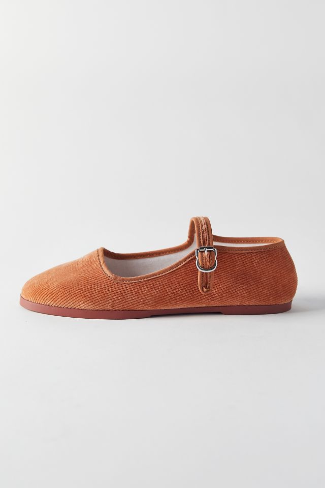 Chaussures Mary Jane en velours côtelé UO #2