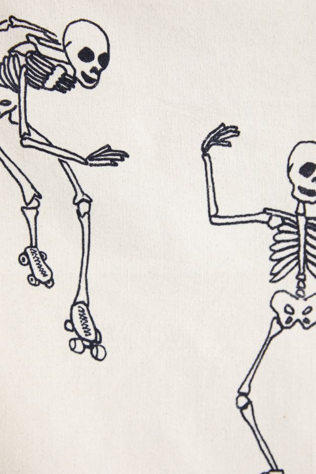 Roller Skating Skeletons Tapestry #2