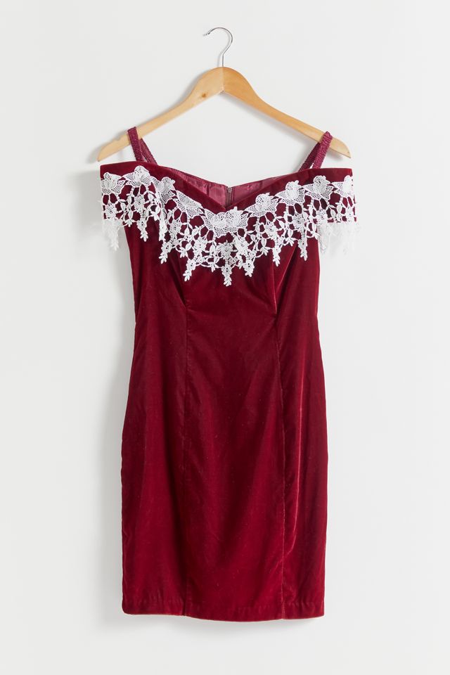 Red Velvet Santa Lace-up Mini-Dress 83138 main image 0