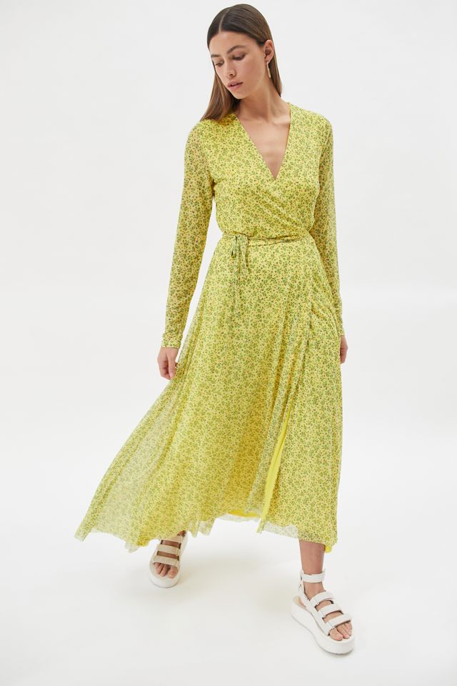 AFRM Wyatt Long Sleeve Wrap Dress | Urban Outfitters