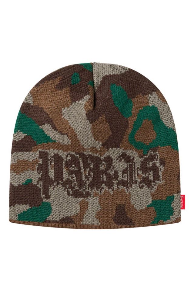 Supreme Paris Camo Beanie