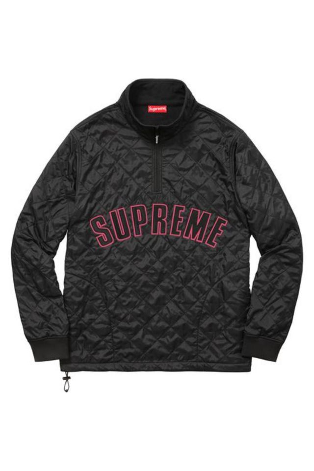 Arc Logo Quilted Half Zip Pullover - spring summer 2017 - Supreme