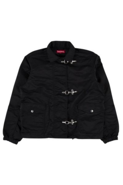 Supreme nylon turnout jacket black on sale