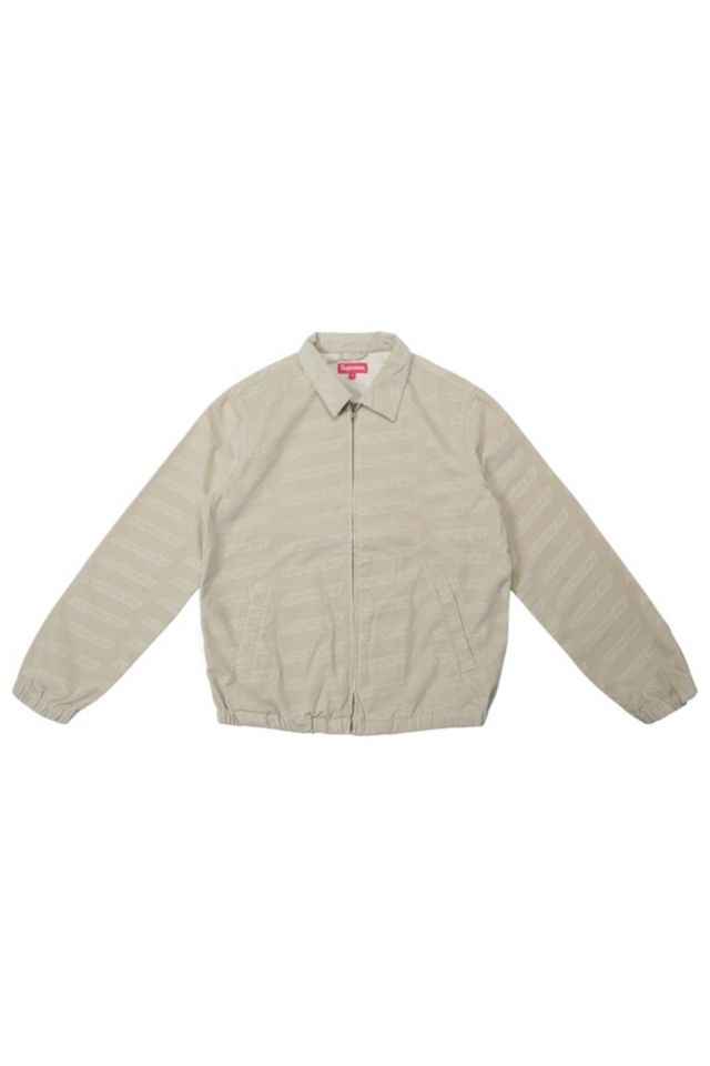 Supreme debossed outlet logo corduroy jacket