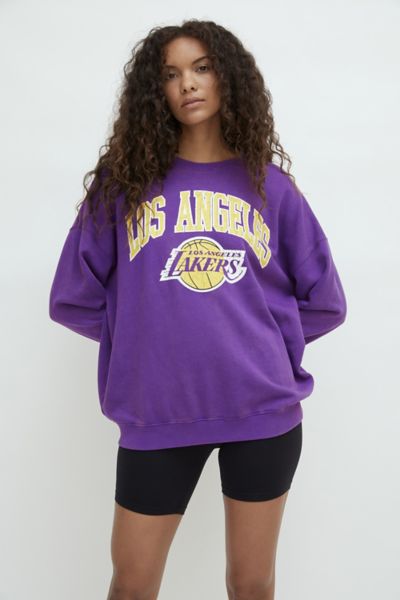 Urban Outfitters Lakers Vintage Tie-dye Crew Neck Sweatshirt in