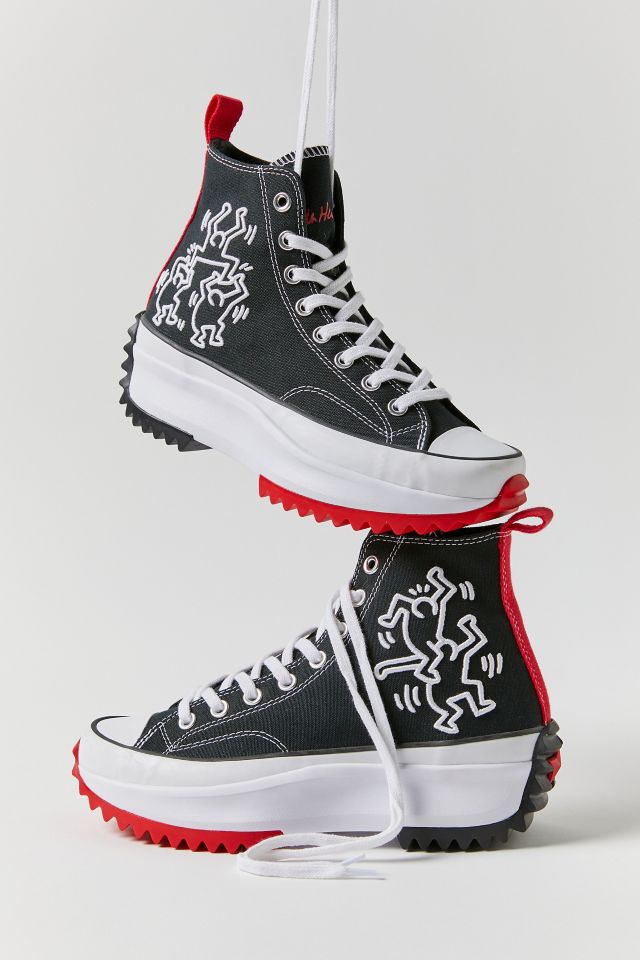 KEITH HARING HIGH TOP SNEAKERS - White