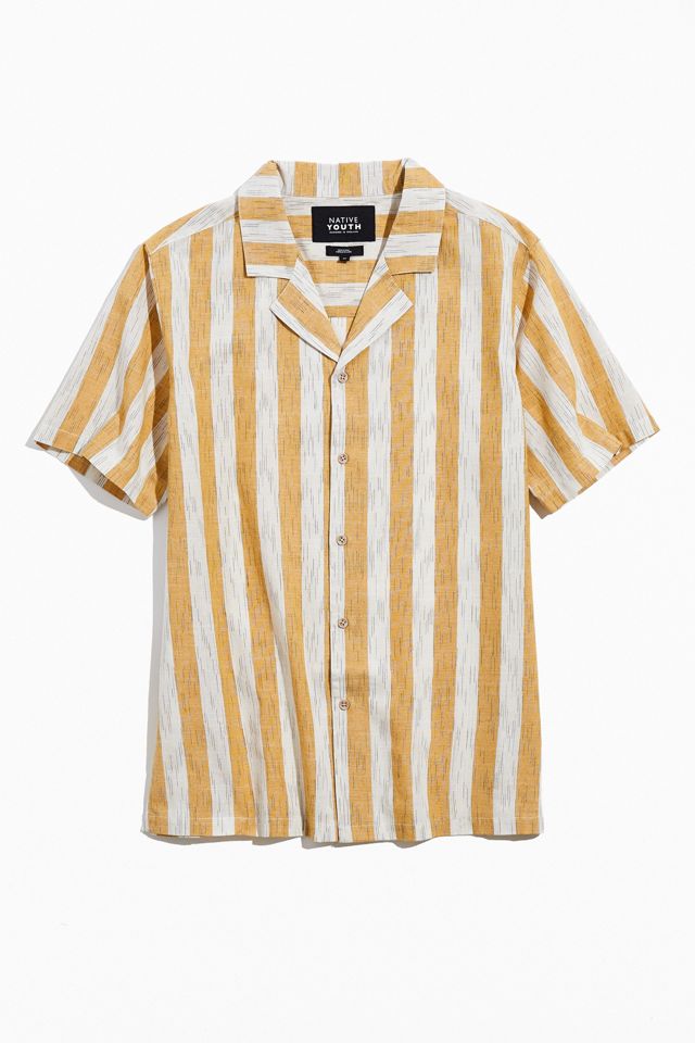 Native Youth Striped Button-Down Shirt | Urban Outfitters