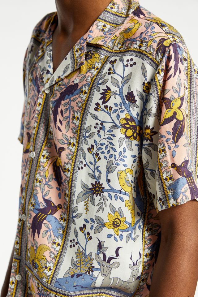 Native Youth Animal Pattern Button-Down Shirt #2