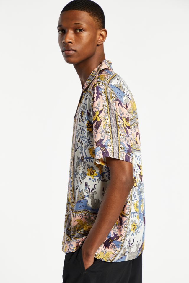 Native Youth Animal Pattern Button-Down Shirt #3