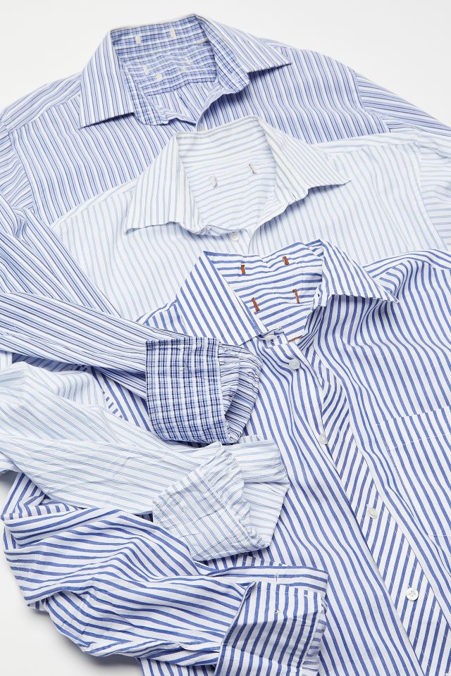 Urban Renewal Vintage Striped Menswear Shirt #1