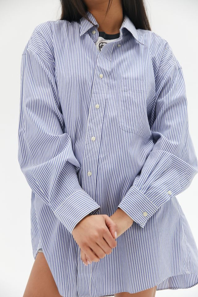Urban Renewal Vintage Striped Menswear Shirt #4