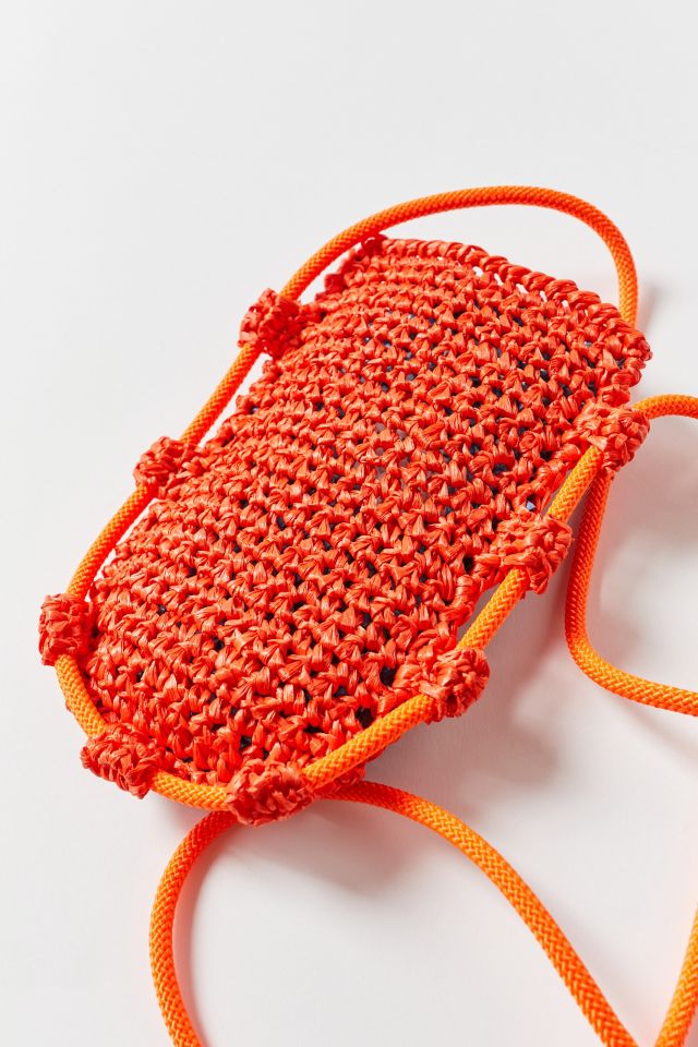 Maria La Rosa Crochet Houses Pouch Crossbody Bag #2