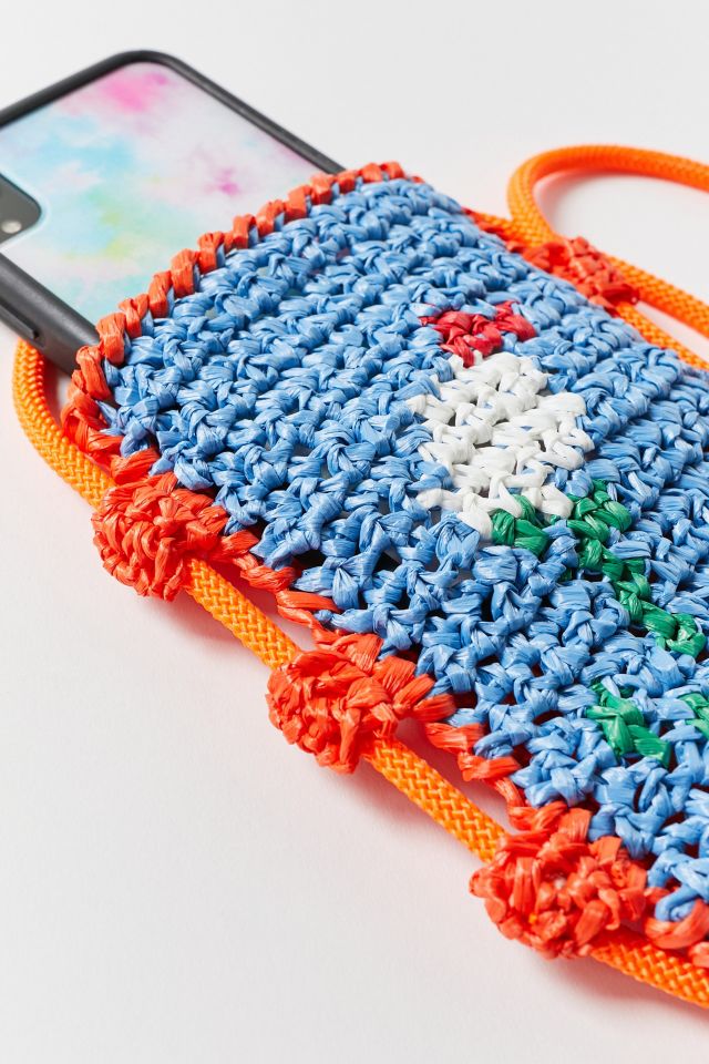Maria La Rosa Crochet Houses Pouch Crossbody Bag #3
