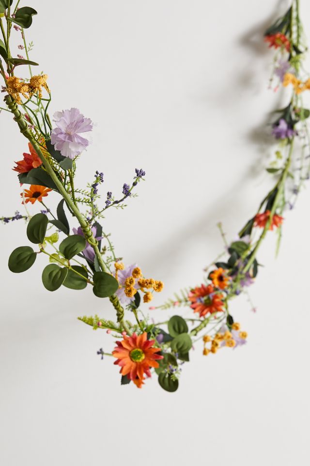 Faux Spring Flower Garland #1