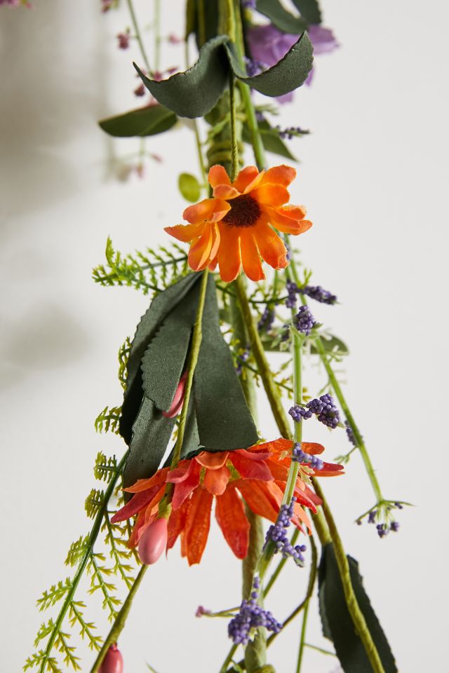 Faux Spring Flower Garland #3