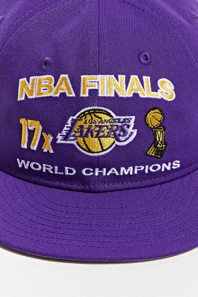 New Era UO Exclusive Los Angeles Lakers Championship Snapback Hat #3