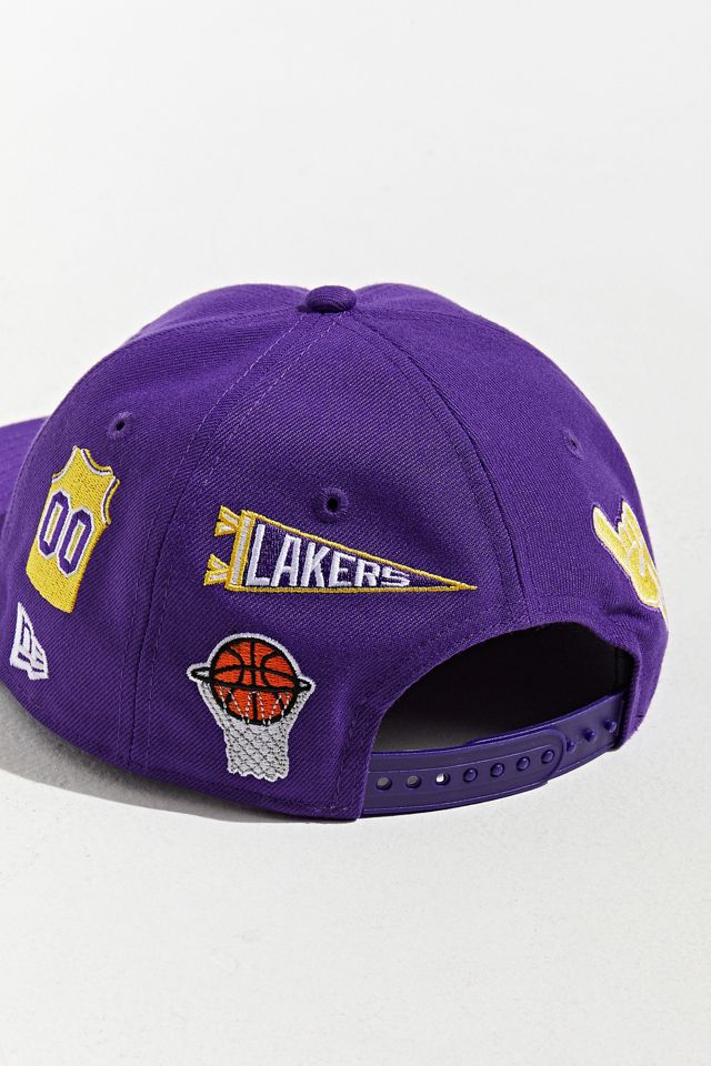 New Era UO Exclusive Los Angeles Lakers Championship Snapback Hat #4