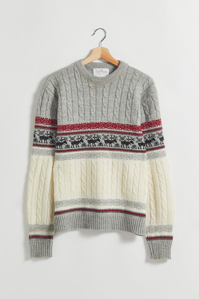 Vintage Cable Knit Pattern Sweater | Urban Outfitters Canada