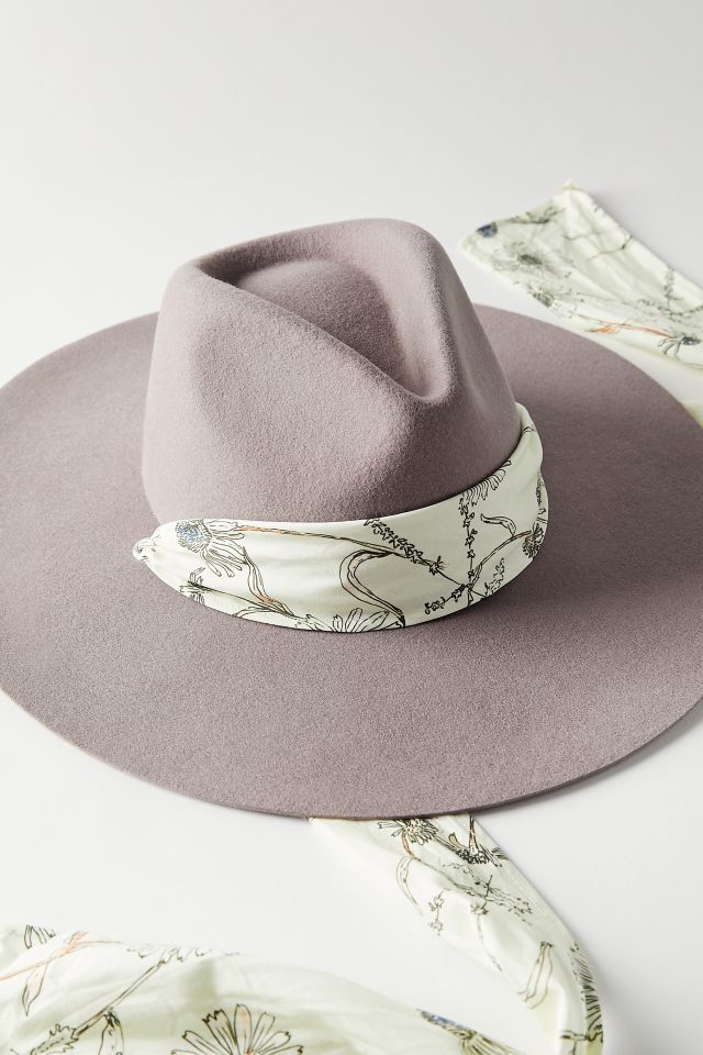 Chapeau fedora avec écharpe à nouer UO #2