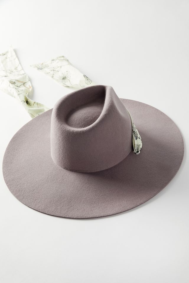 Chapeau fedora avec écharpe à nouer UO #3