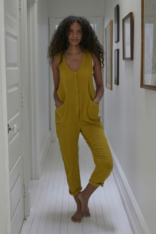 Urban outfitters store yellow jumpsuit