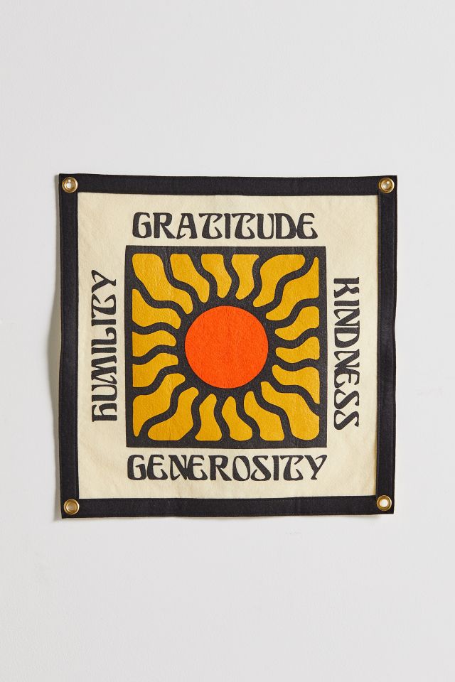 Tapisserie drapeau Gratitude Oxford Pennant X Real Fun, Wow!  #1