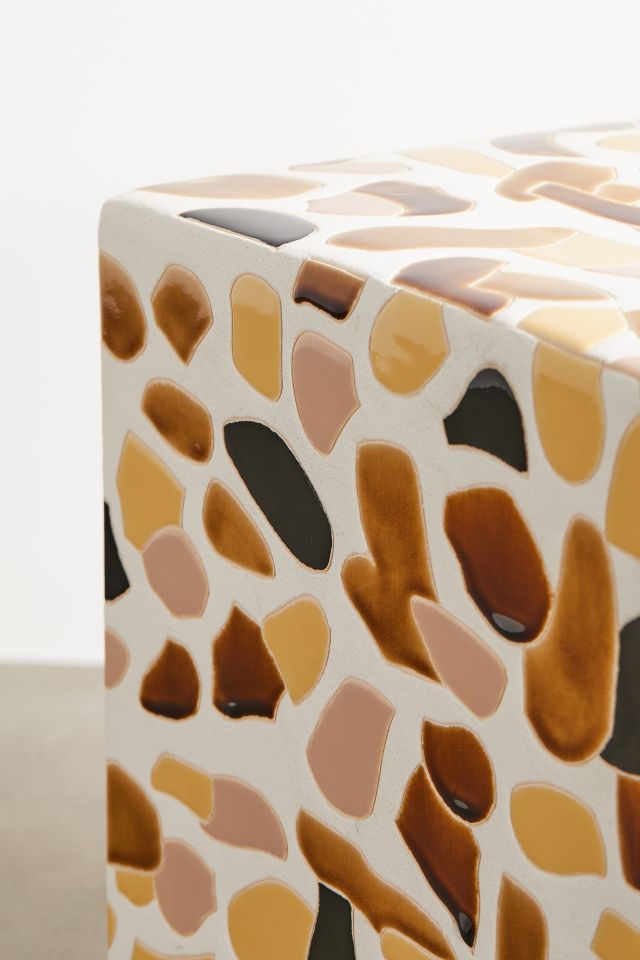 Terrazzo Ceramic Indoor/Outdoor Side Table #3