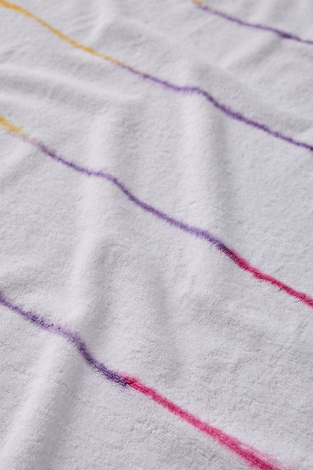 Rainbow Stripe Dye Beach Towel #1
