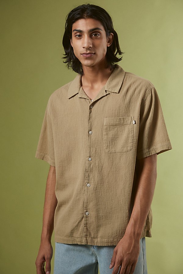 1950s Men’s Shirt Styles – Casual, Gaucho, Camp Standard Cloth Liam Crinkle Shirt $39.00 AT vintagedancer.com