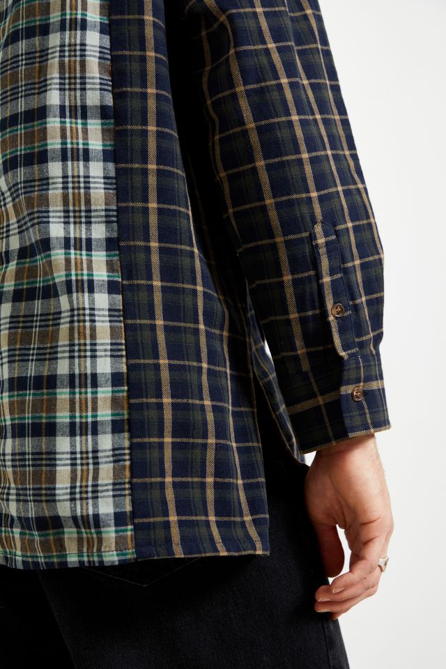 AJOBYAJO Check Mix Oversized Shirt | Urban Outfitters