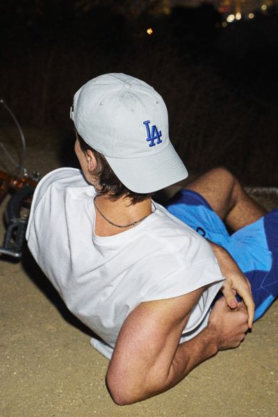 47 Brand Mlb Los Angeles Dodgers Clean Up Hat In Grey At Urban Outfitters In Grey