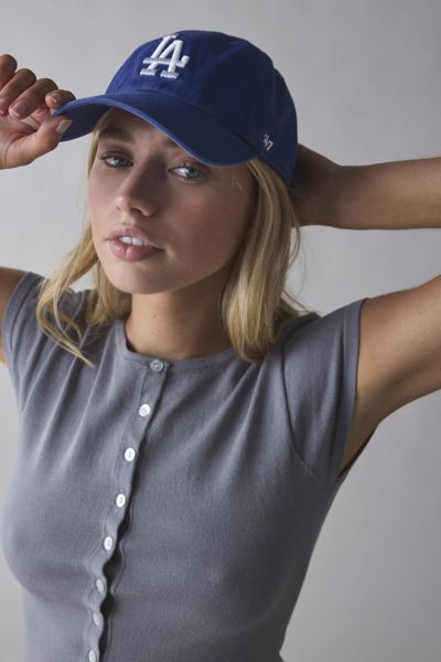 LA Dodgers Trucker Cap Blue White - Burned Sports