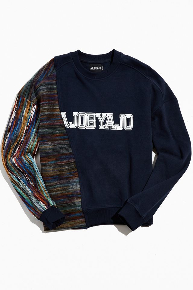 AJOBYAJO Two-Fold Oversized Crew Neck Sweatshirt | Urban AJOBYAJO Two-Fold Oversized Crew Neck Sweatshirt | Urban