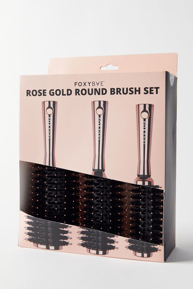 Ensemble de Brosses Rondes Foxybae en Or Rose #1
