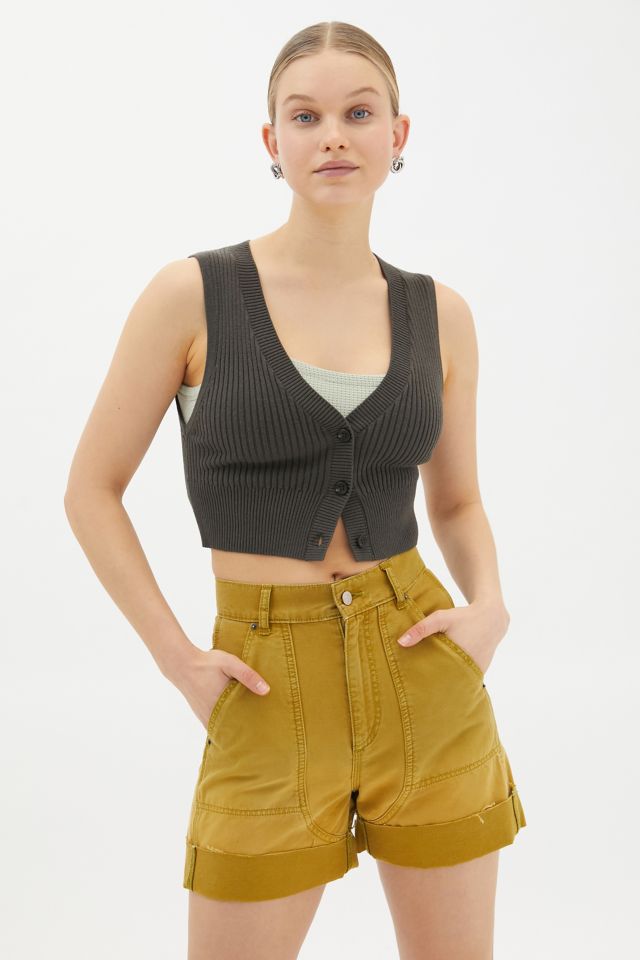 Zara High-waisted shorts + Urban Outfitters Crop Top – Filthy Chic