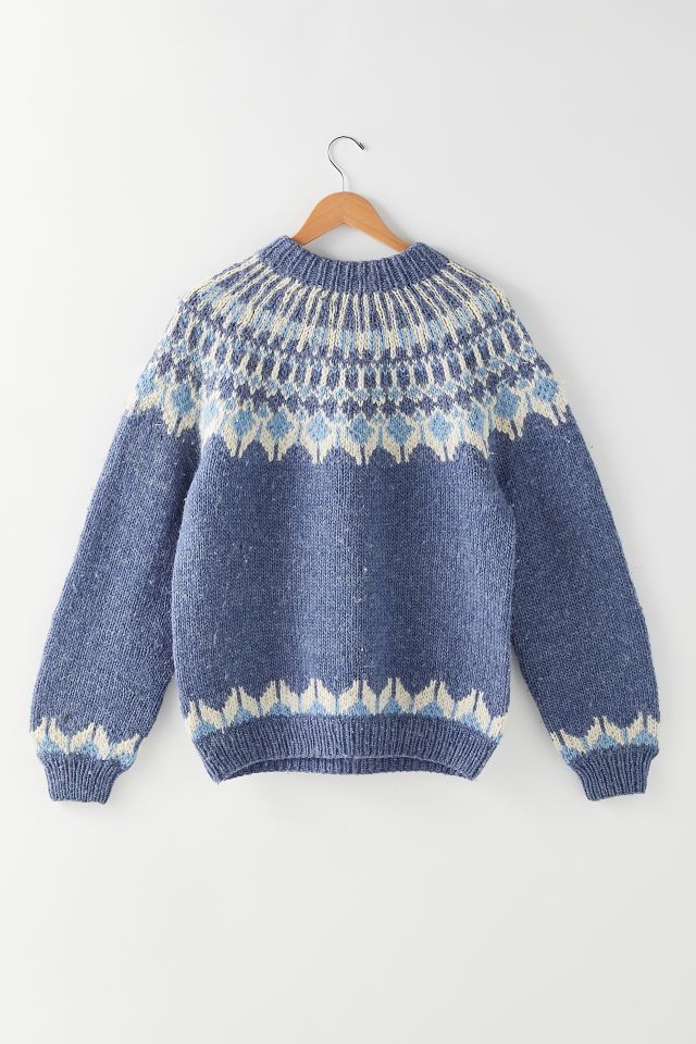 Vintage Blue Fairisle Sweater | Urban Outfitters Canada