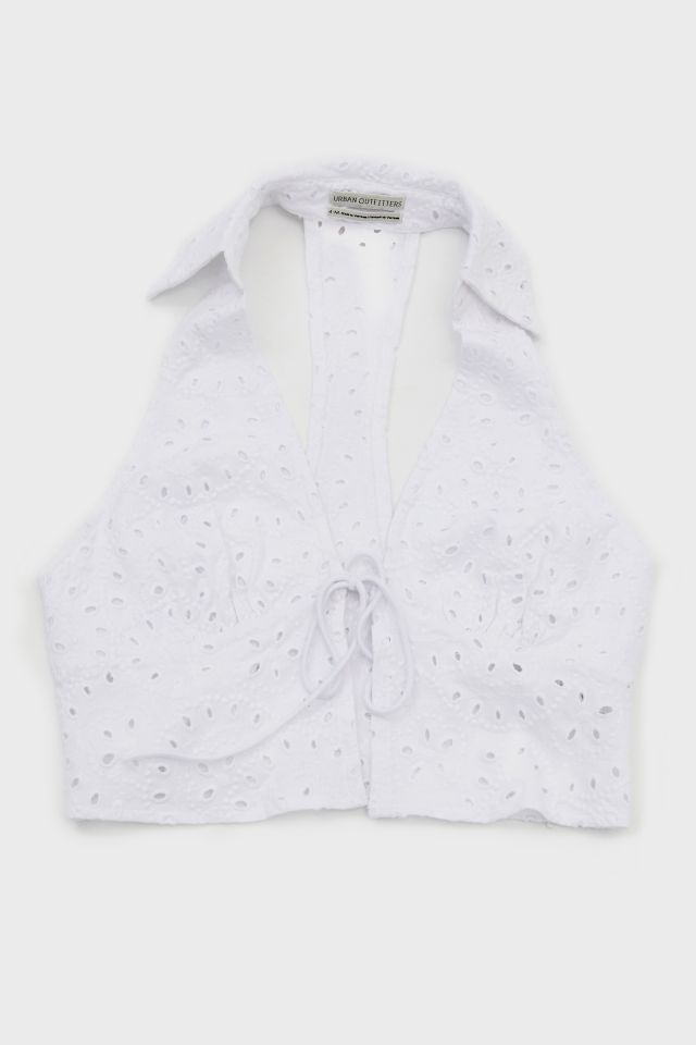 UO Back In Business Eyelet Flyaway Tank Top #4