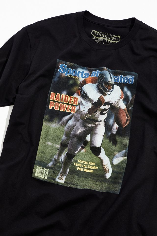 Mitchell & Ness Oakland Raiders Men's Si Cover T-Shirt - Marcus Allen - Black