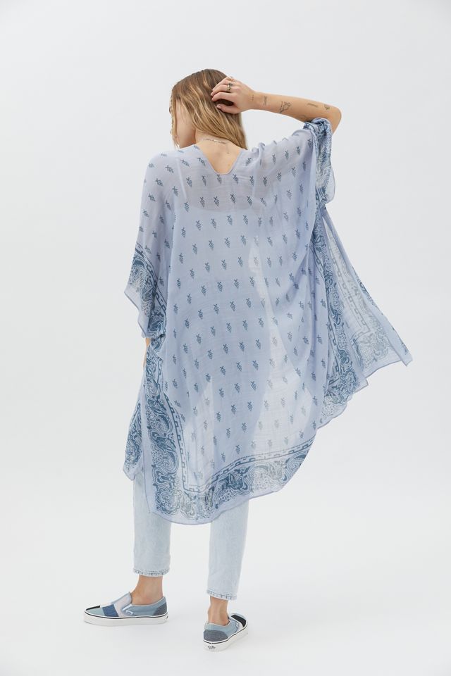 Bandana Print Ruana | Urban Outfitters