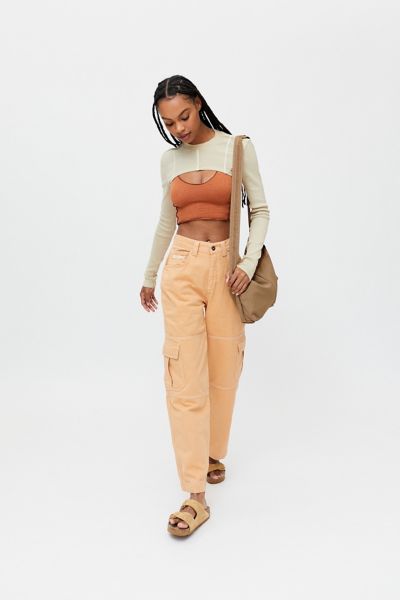 women's high waisted carpenter pants