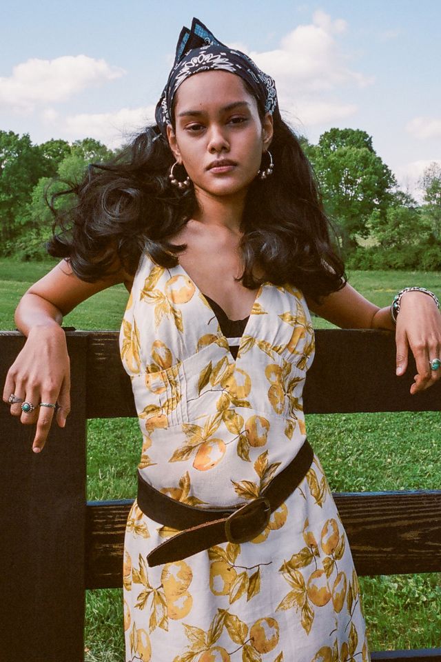 UO First Sight Plunging Midi Dress #1