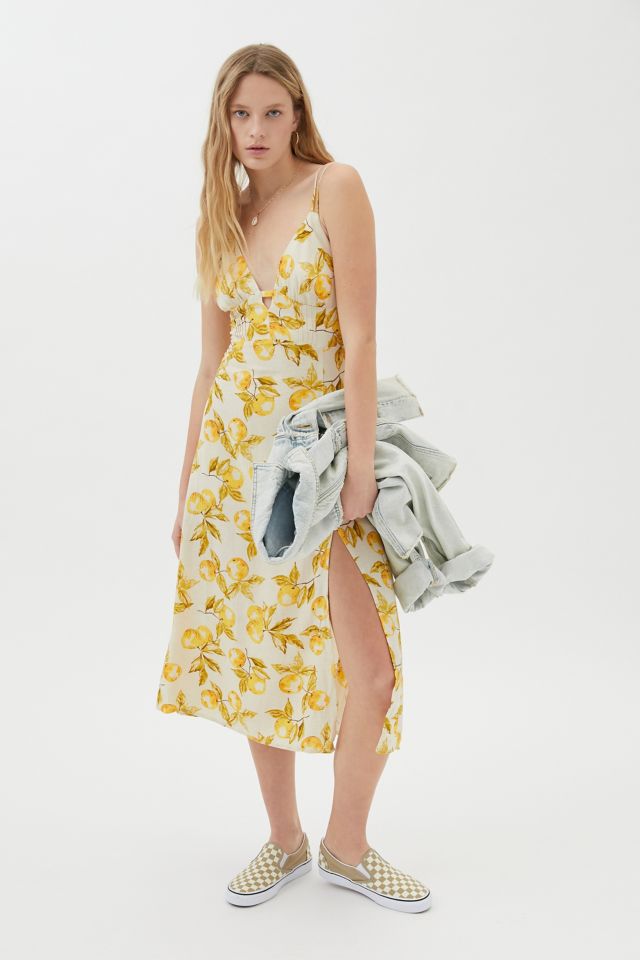 UO First Sight Plunging Midi Dress #4