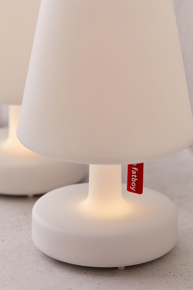 Edison 6" White Cordless LED Outdoor Table Lamp Trio
