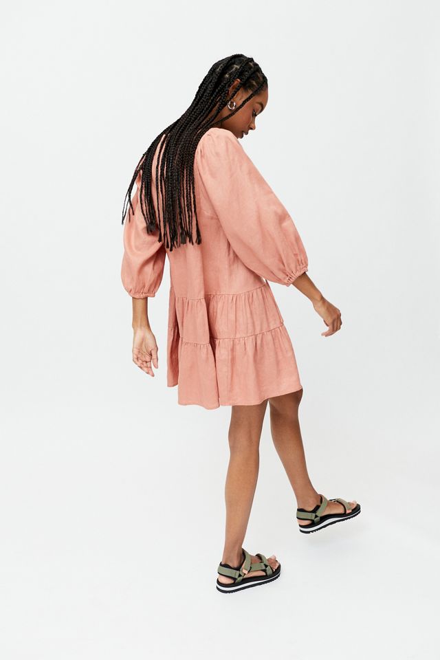 Little Lies Annie Linen Mini Dress | Urban Outfitters Canada