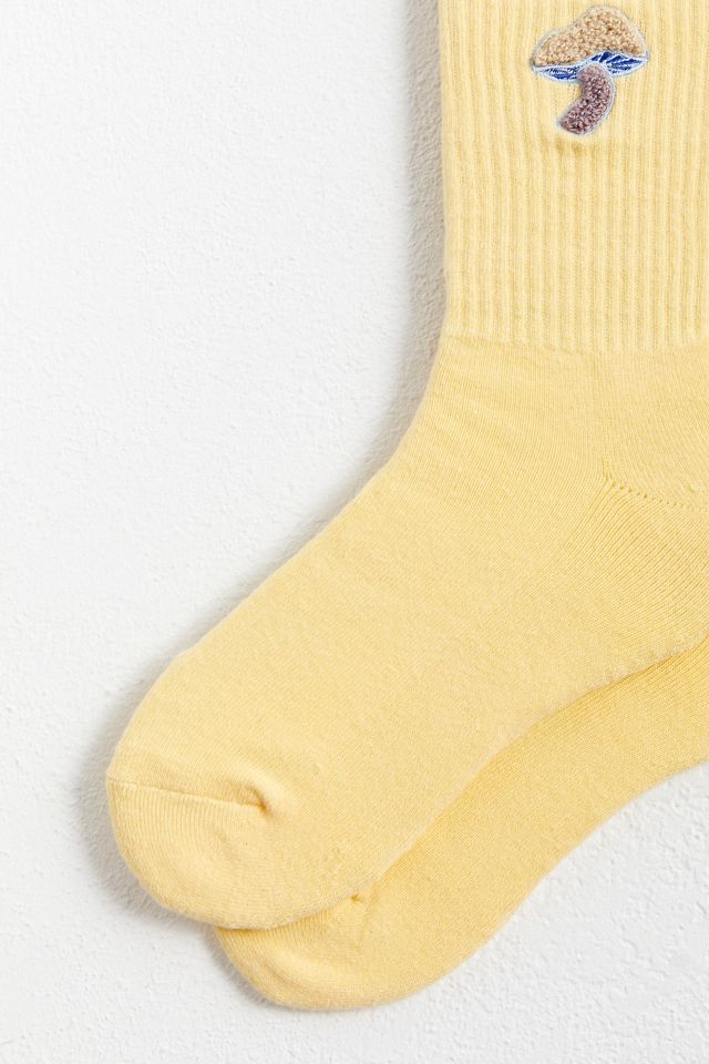 Contrast Mushroom Icon Crew Sock #2