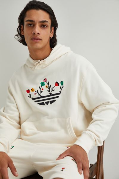 adidas originals floral trefoil hoodie