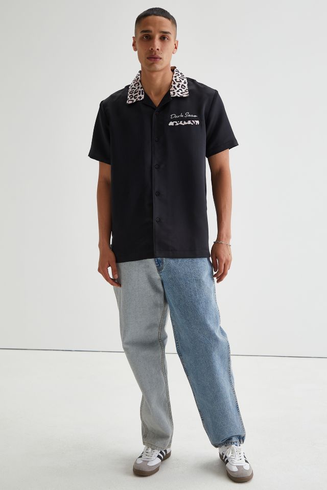 Chemise Tissée Boutonnée Dark Seas Garniture Léopard #1